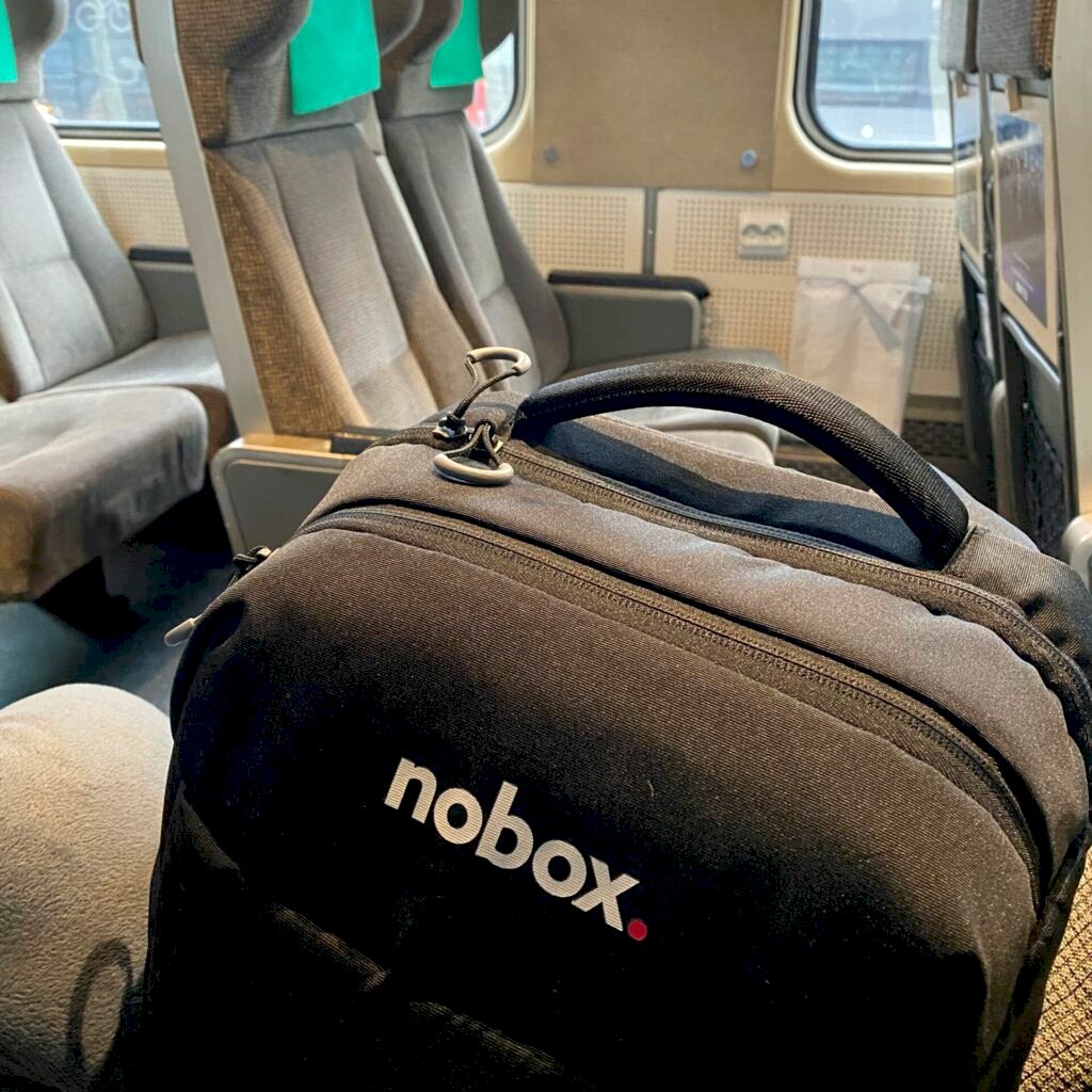 nobox framme på Centralstationen i Göteborg