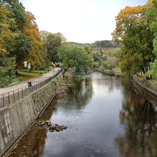 Vy över kanal i Uddevalla